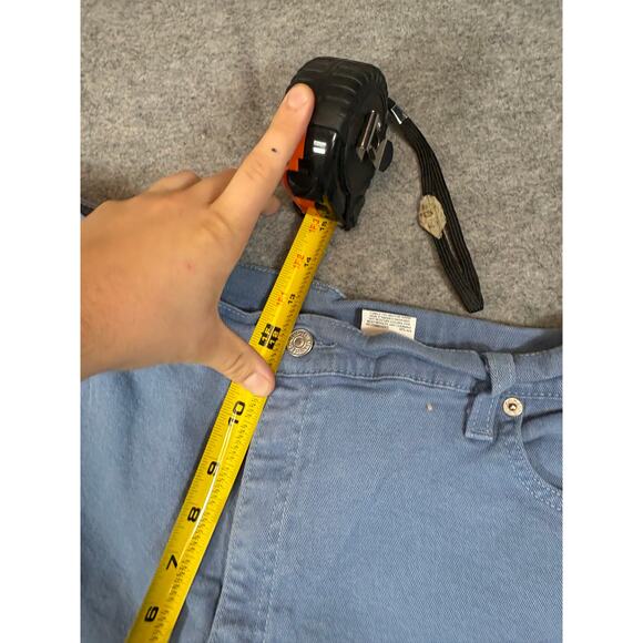 VINTAGE 90s Levis 550 Jeans Womens Size 18 Blue Denim Relaxed Fit Tapered Leg - Picture 4 of 8